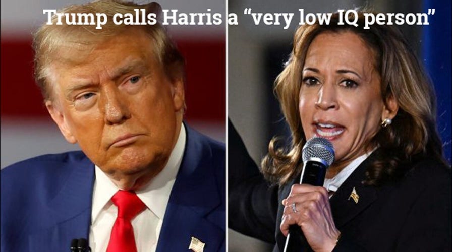 Trump responds to Kamala Harris comparing him to Hitler: 'Very low IQ person'