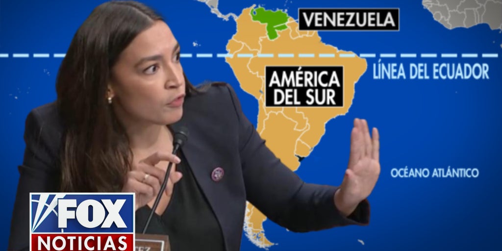AOC no sabe dónde queda Venezuela en un mapa