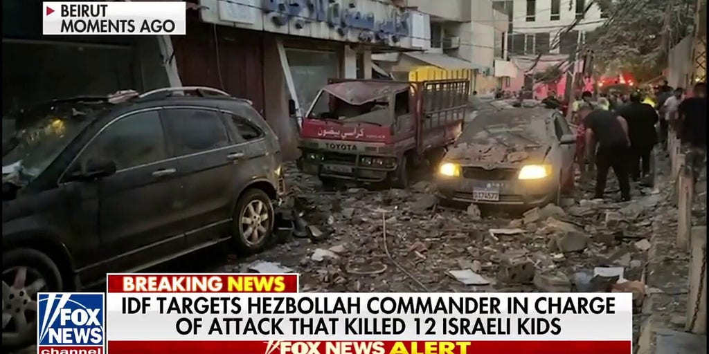 Israel strikes Hezbollah commander in charge of attack that killed 12 Israeli kids