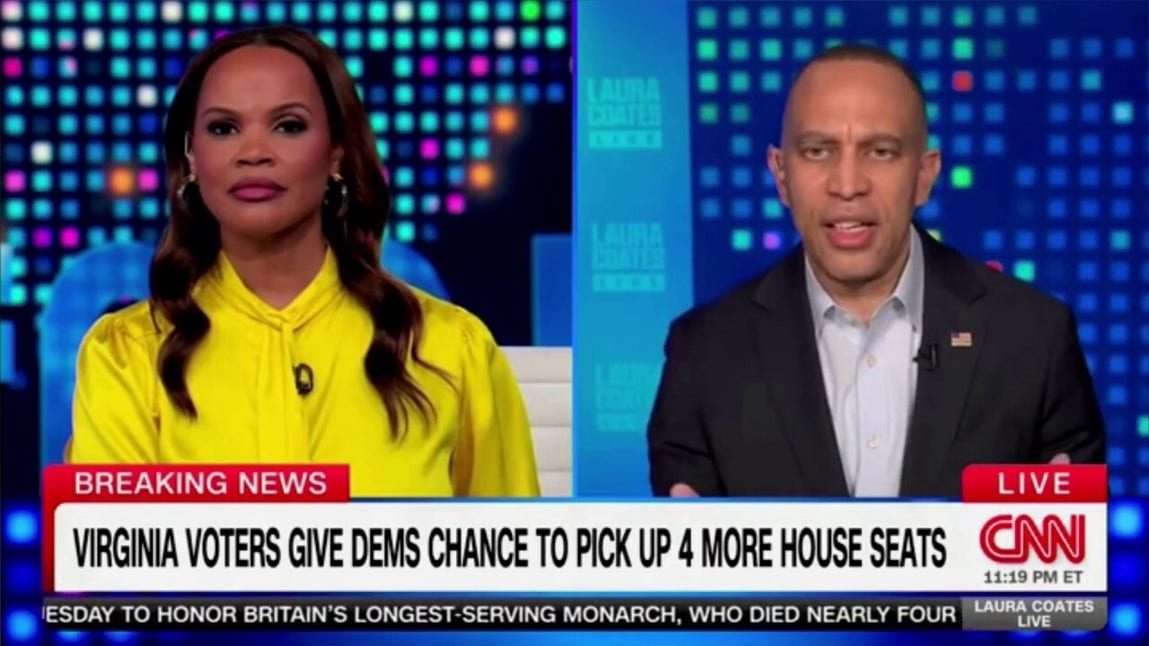 Hakeem Jeffries argues Virginia redistricting is justified response to Trump efforts to 'rig' midterm election