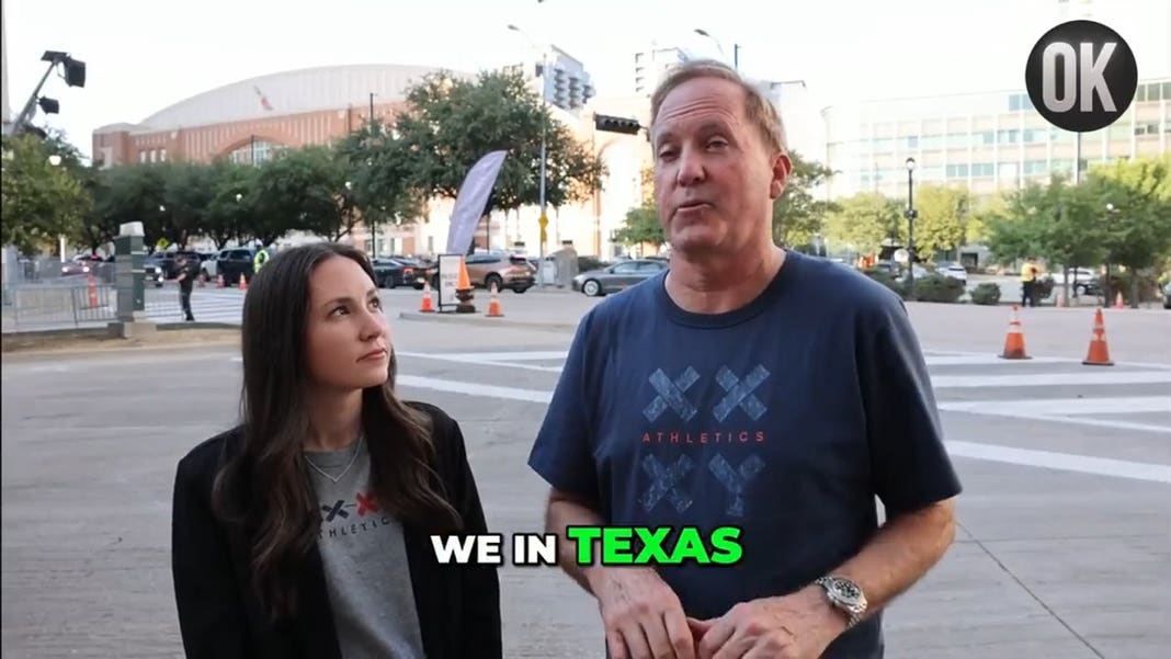 Ken Paxton Talking about Sophie Cunningham standing up for women sports.