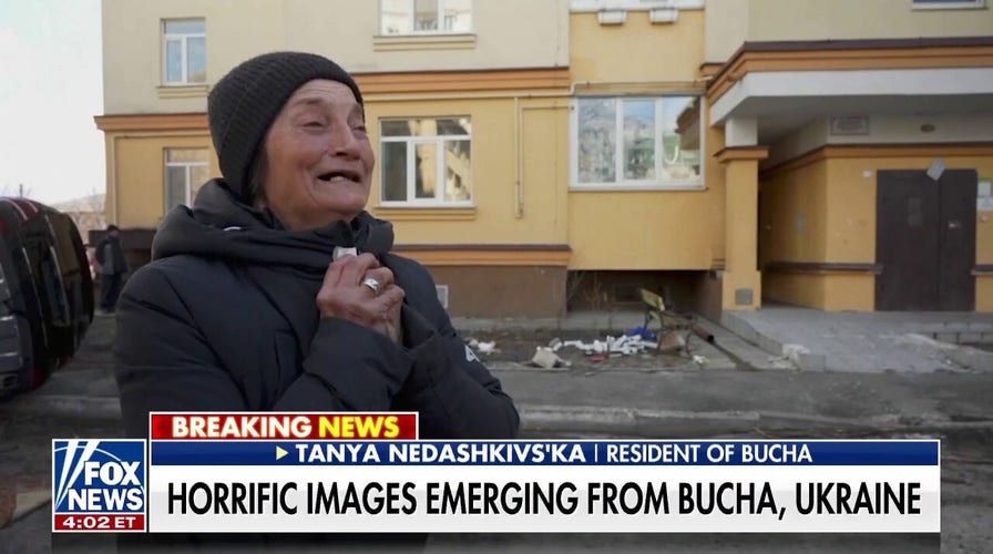 Russia claims horrific images of executed Ukrainian civilians are fake