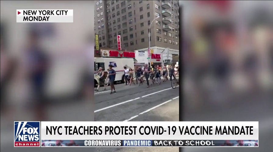 Hundreds of NYC teachers, parents protest coronavirus vaccine mandate