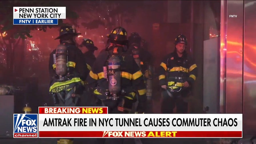 Amtrak train fire in NYC tunnel causes commuter chaos