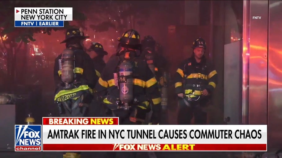 Amtrak train fire in NYC tunnel causes commuter chaos