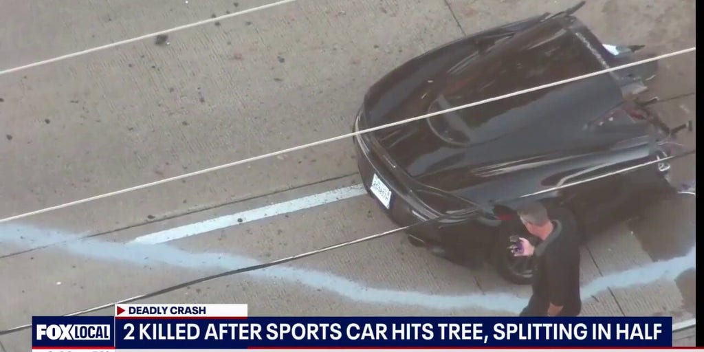 McLaren sports car splits in half during deadly collision, killing its 2 occupants