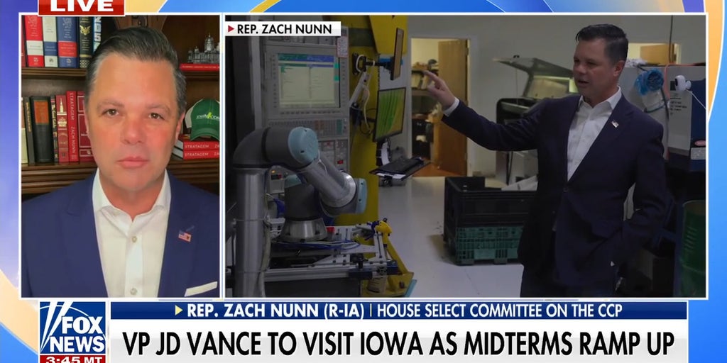 Rep. Zach Nunn discusses VP JD Vance's visit to Iowa for midterm campaigning