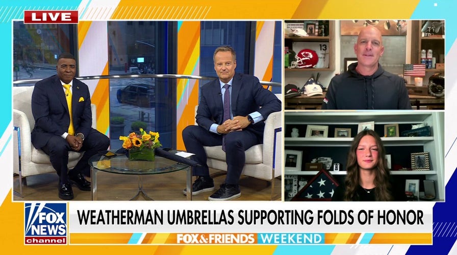 Weatherman Umbrellas help fund education scholarships for military families