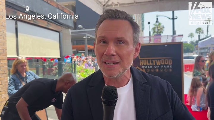 Christian Slater says 'fame is always weird' after getting star on Hollywood Walk of Fame