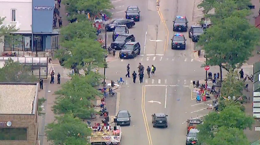 Officials in Highland Park, IL hold a press conference after a mass shooting at a July 4th parade