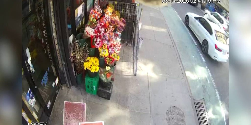 NYC taxi plows into pedestrians outside bodega in jaw-dropping sidewalk crash