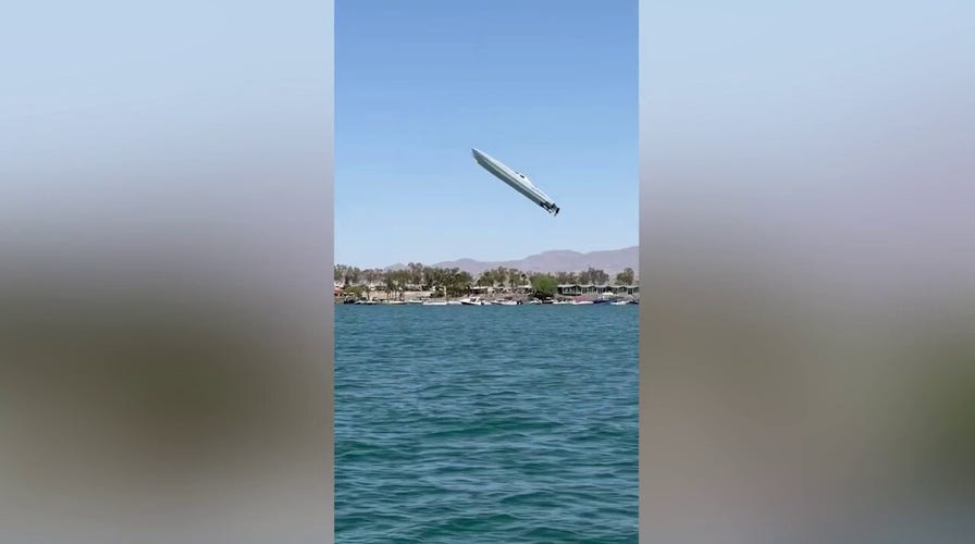 Speedboat crashes after flying through air at popular Arizona lake