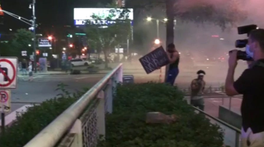 Law enforcement deploys tear gas to disperse crowds in Atlanta	