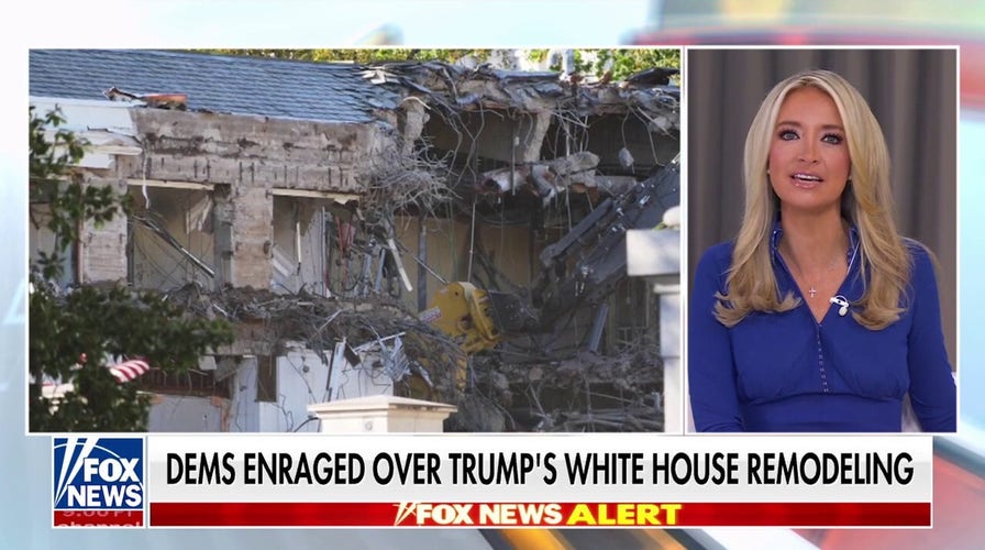 Democrats furious as Trump remodels White House for ballroom addition