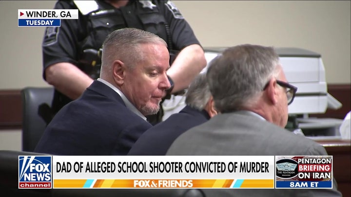 Dad of alleged school shooter convicted of murder