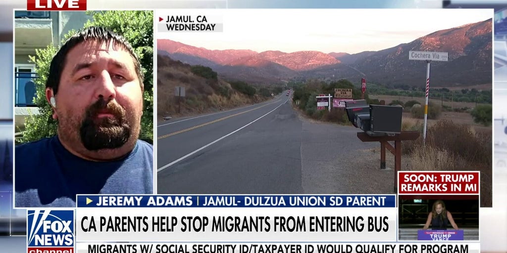 California parent speaks out after migrants reportedly tried to board a school bus