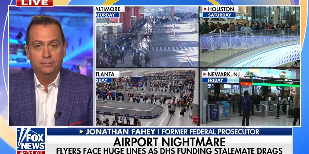 DHS shutdown triggers airport chaos as ICE funding battle continues