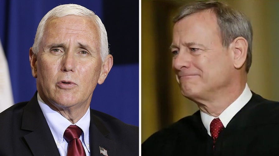Pence criticizes Chief Justice Roberts, says future of Supreme Court is on the ballot in 2020