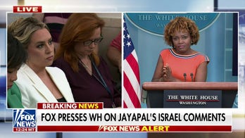 Fox News presses White House on Jayapal's controversial Israel comments