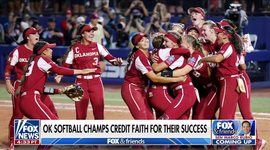 Oklahoma softball team's message of faith goes viral after championship win