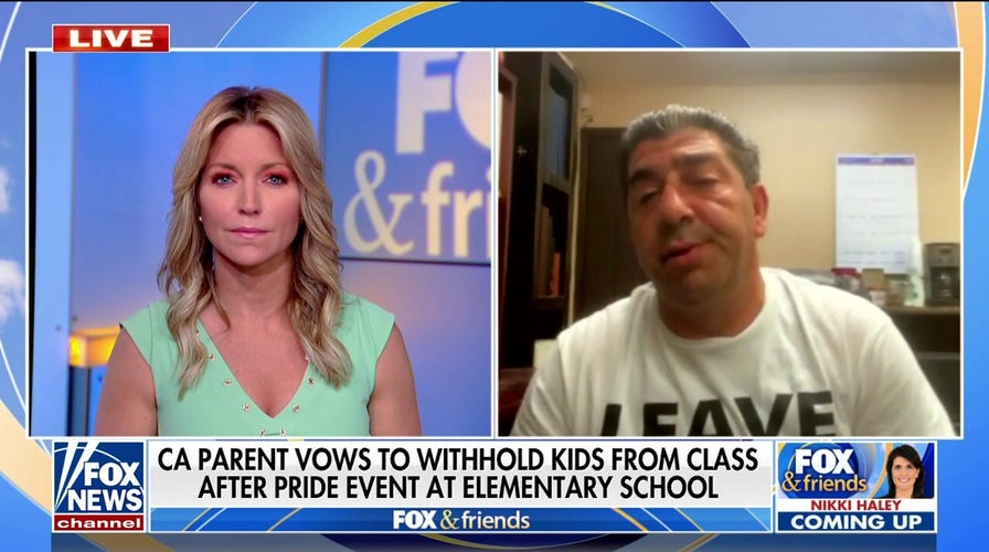 California parent boycotts school after protests break out over Pride event