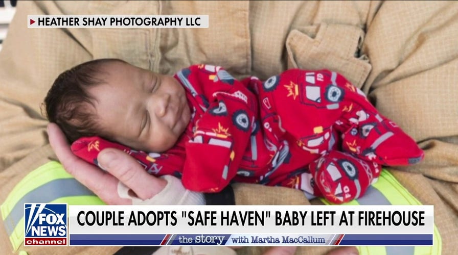 Couple adopts 'safe haven' baby left at firehouse