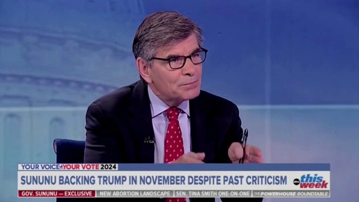GOP governor clashes with ABC News host over support for Donald Trump