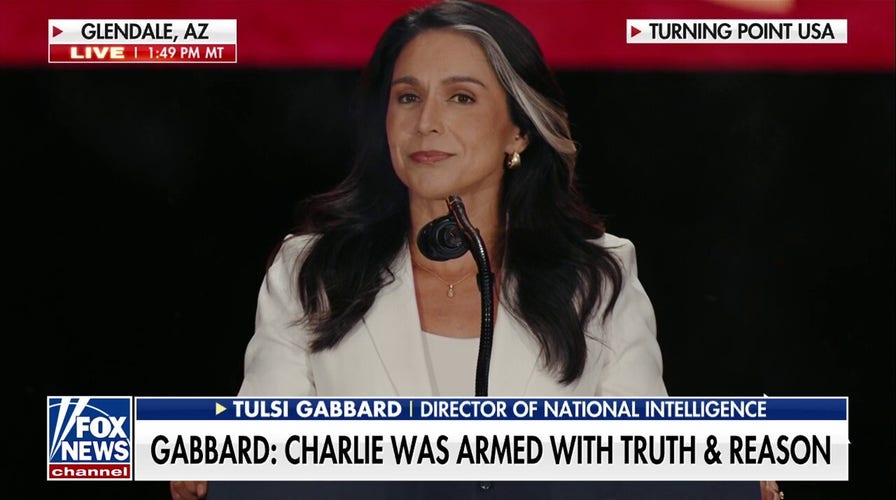 Charlie Kirk’s voice is now louder than ever, Tulsi Gabbard says