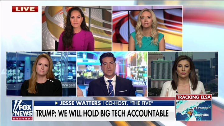 Jesse Watters: ‘Avenger’ Trump’s lawsuit against Big Tech companies ‘speaks on behalf of Americans’