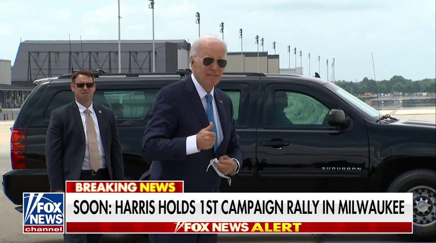 Biden seen for first time since suspending re-election bid