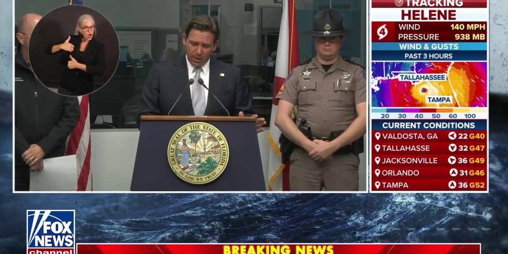 Gov. DeSantis gives game plan as Hurricane Helene hits Florida
