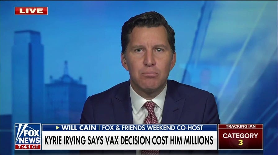 Will Cain touts Kyrie Irving for vaccine decision: 'Give him credit for his principle'