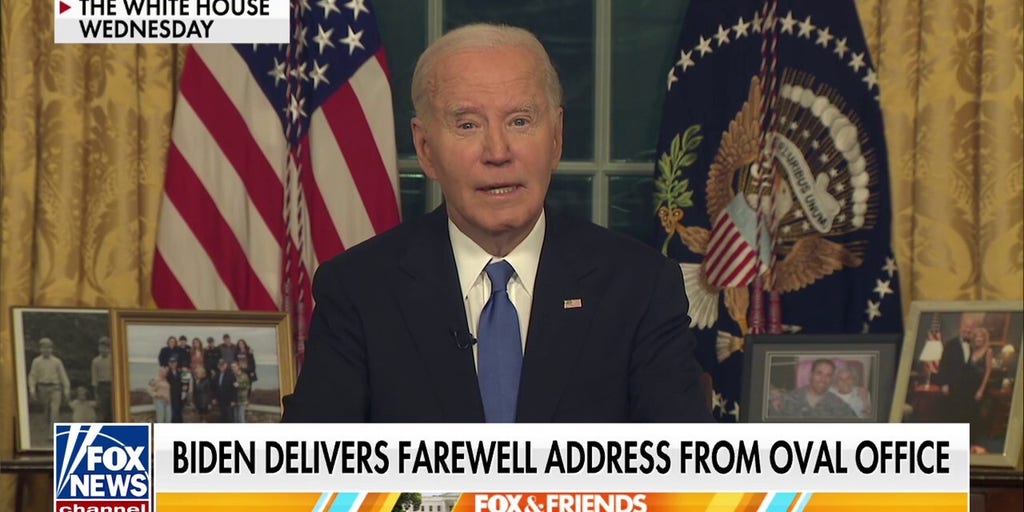 Biden issues ominous warnings in farewell address from Oval Office