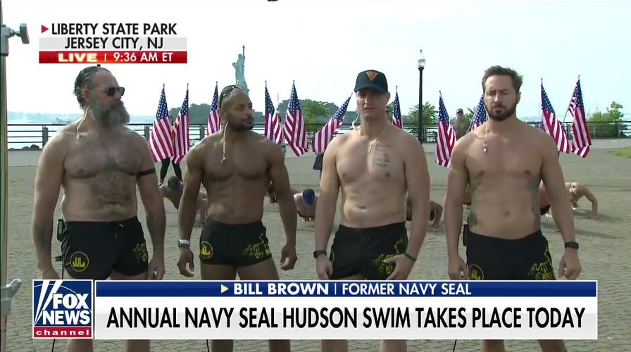 Navy SEALs swim across Hudson River to honor fellow veterans: ‘It’s an absolute honor’