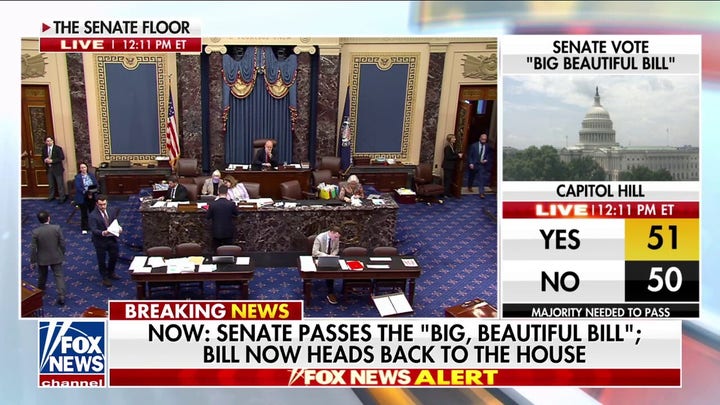 Senate passes Trump's 'big, beautiful bill' after overnight vote-a-rama