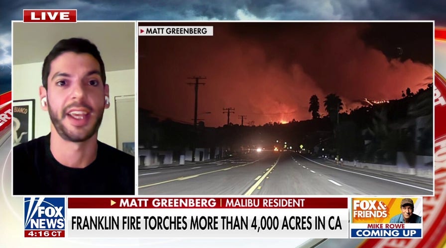Malibu resident helps firefighters battle flames as thousands of acres torched: 'Surreal scene'