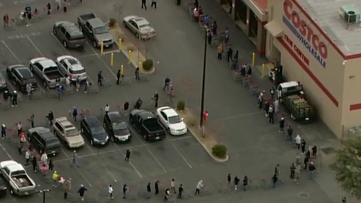 Coronavirus pandemic sparks shopping rush