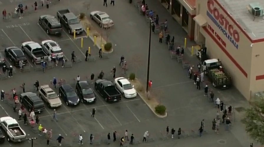 Coronavirus pandemic sparks shopping rush