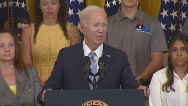 President Biden challenging anyone to name an objective the U.S. has failed to accomplish