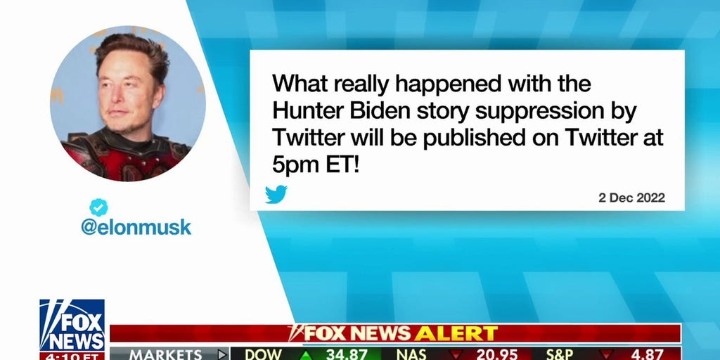 Elon Musk to release details on Twitter's suppression of Hunter Biden