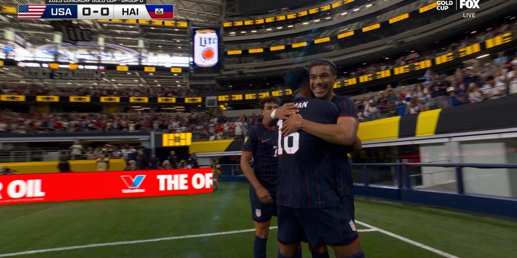 Malik Tillman's header gives USMNT a 1-0 lead over Haiti