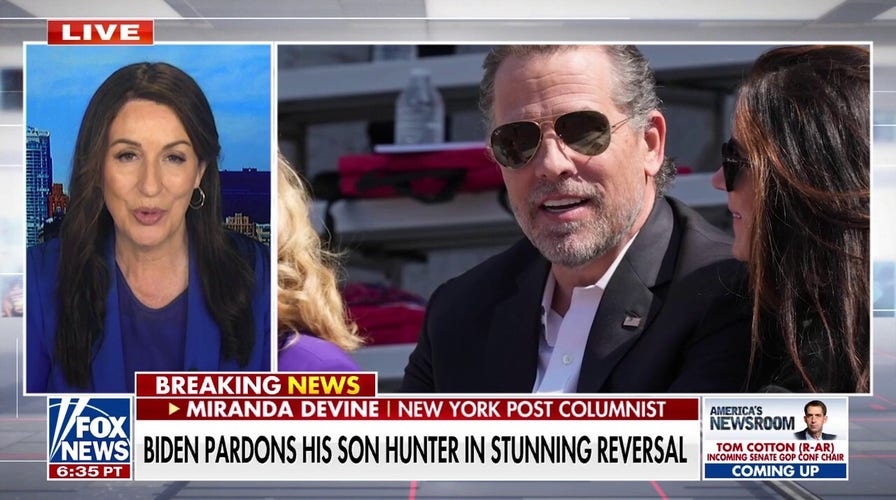 Joe Biden se protege con el indulto de Hunter, dice Miranda Devine