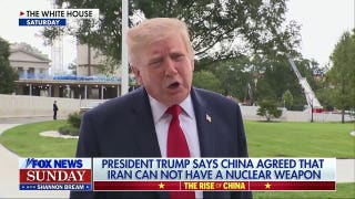 Trump says China agreed Iran cannot have a nuclear weapon