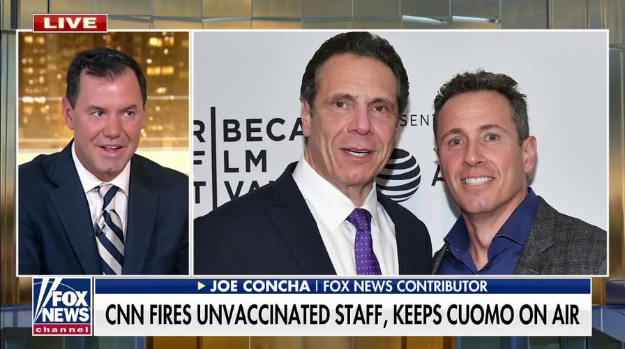 Concha calls out CNN for firing unvaccinated employees, protecting Chris Cuomo after brother's scandal