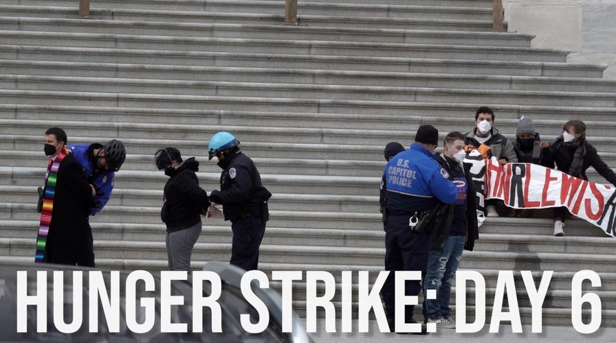 WATCH NOW: HUNGER STRIKE DAY 6: Activists 'escalate' action, arrested on US Capitol steps