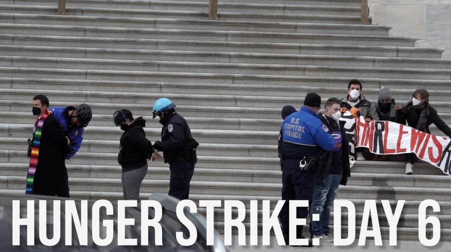 WATCH NOW: HUNGER STRIKE DAY 6: Activists 'escalate' action, arrested on US Capitol steps