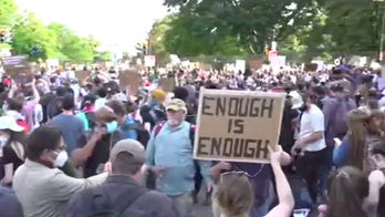 Protests continue near White House	