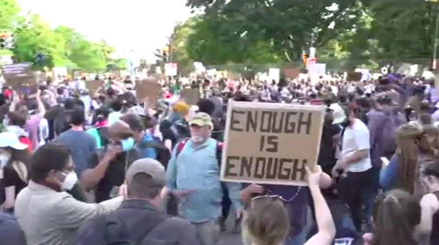 Protests continue near White House