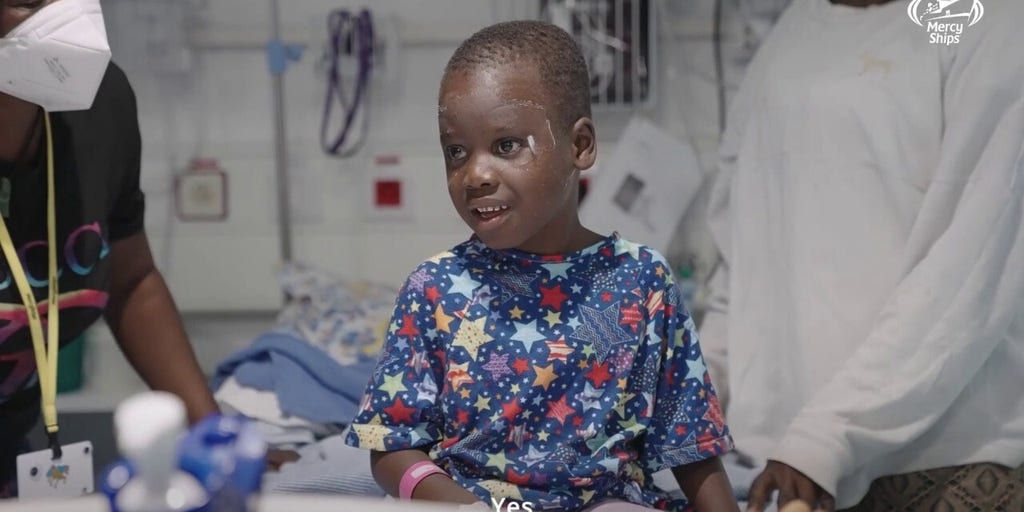 Free eye surgery saves 7-year-old boy's vision