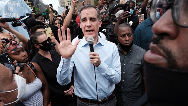 LAPD union blasts Los Angeles Mayor Garcetti's 'killers' comment, plan to cut budget